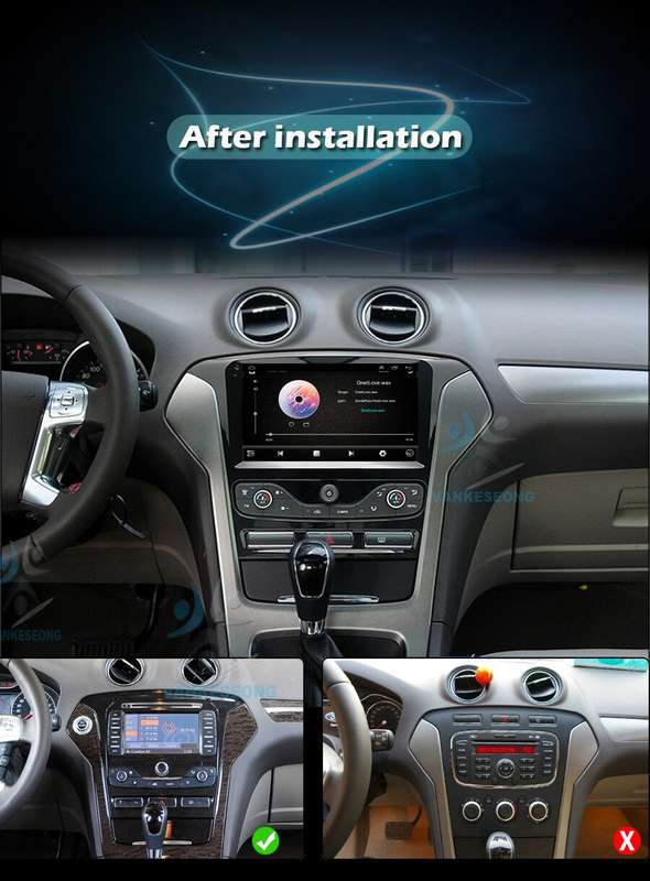 For Ford Mondeo 2011-2013 Android Auto CarPlay GPS Navigation Autoradio BT DAB+