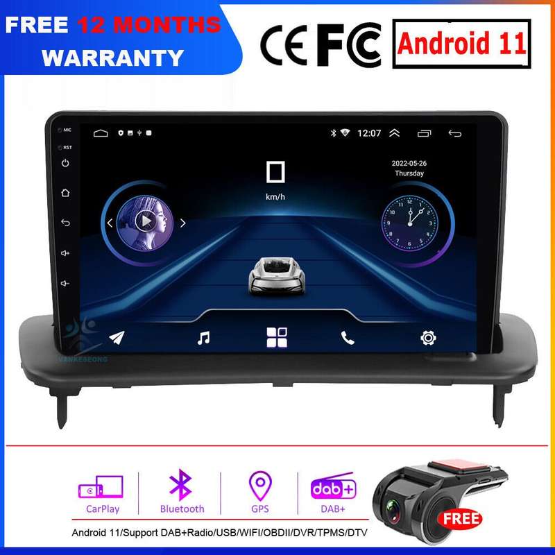 For Volvo S40 C30 C70 Car Stereo Android 11 9"GPS Sat Nav DAB+Radio Head Unit BT