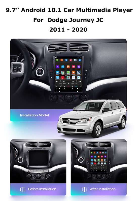 9.7" Touch Screen Car Radio For Dodge Journey 2011-2020 Android 11 Wifi Sat Nav