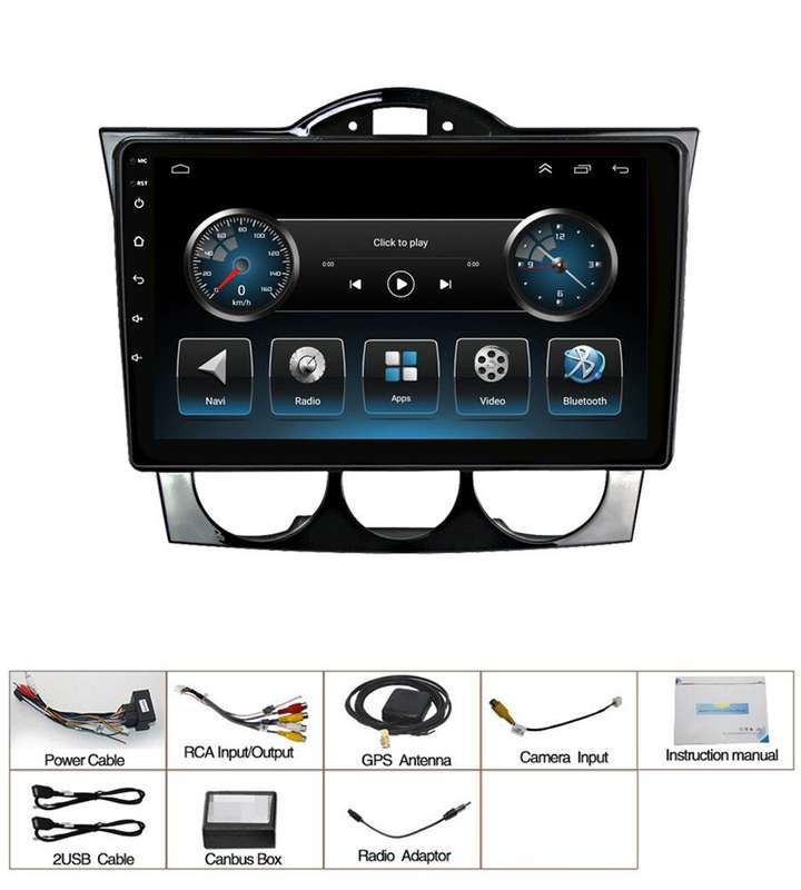 For Mazda RX-8 SE 2003-2008 CarPlay Autoradio GPS Android 13 Wifi Sat Nav BT DAB