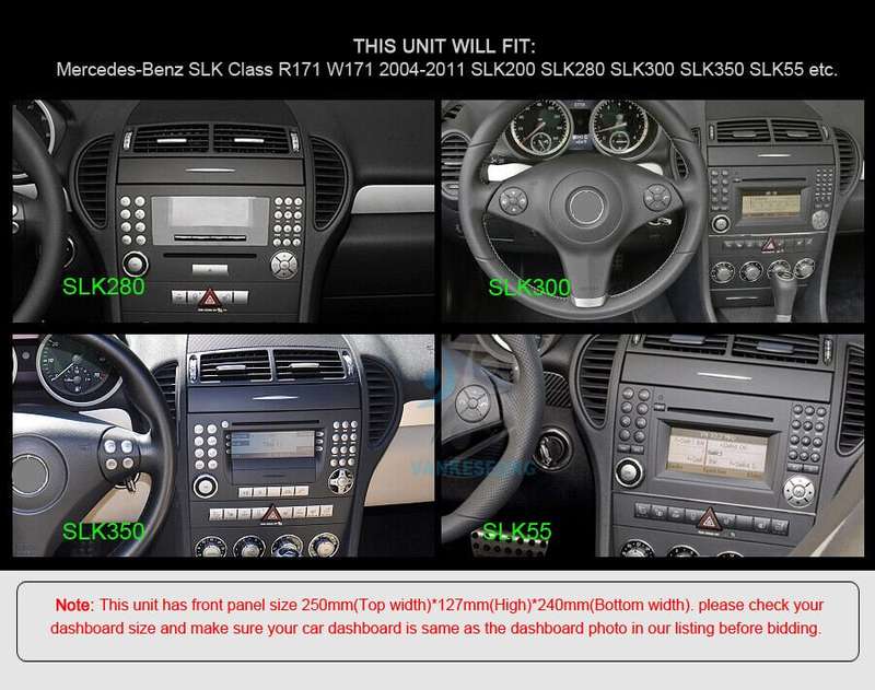 7"CarPlay Car Radio For Mercedes SLK R171 W171 DAB+Stereo Android 11 GPS SatNav
