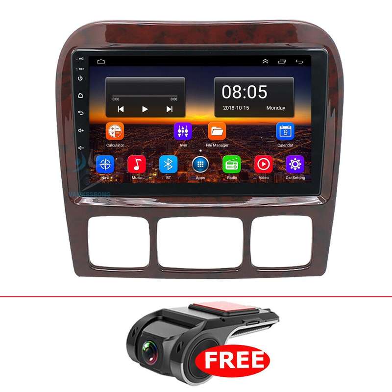 DVR+9" Android Car Stereo bt DAB Radio GPS Navigation For Mercedes S-Class W220