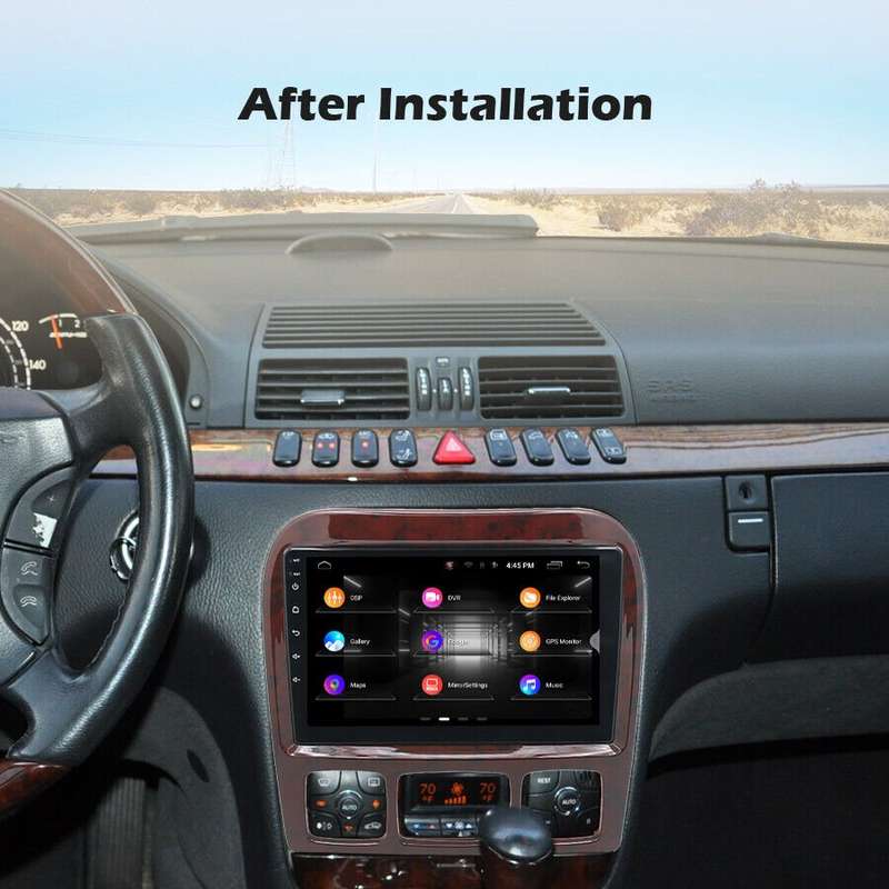 Android 12 CarPlay Car Stereo DAB+ GPS Radio For Mercedes S-Class W220 S500 S280