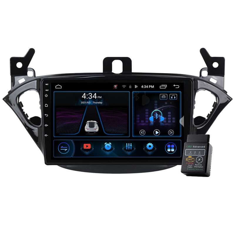 For Vauxhall Corsa 2014-2019 Android CarPlay Wifi Stereo DAB Radio Head Unit GPS