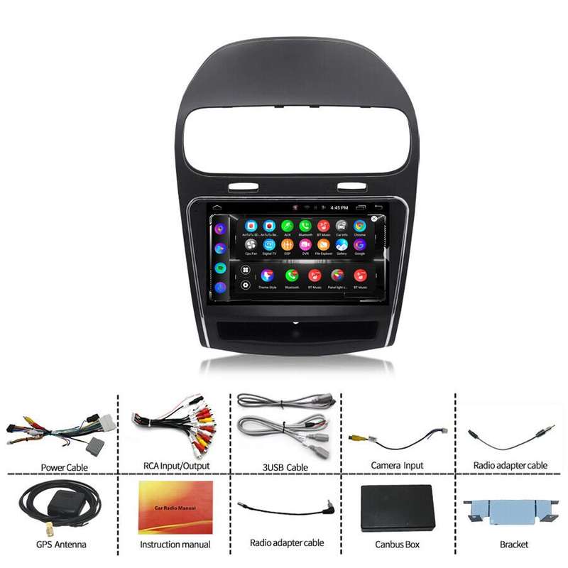 For Fiat Freemont 2011-2020 CarPlay Android Auto Head Unit FM Radio Stereo GPS