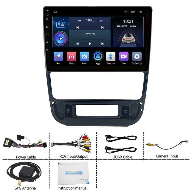 9" Android 13 Car Stereo Bluetooth DAB Radio GPS Navi for Peugeot 406 1999-2004