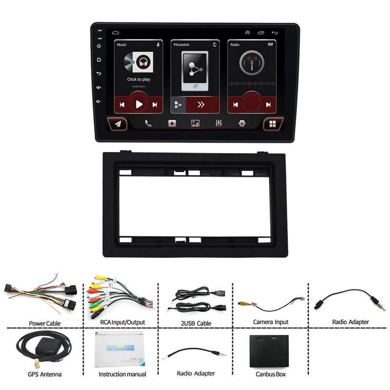 9" 8-Core 64GB Android 13 4G Car Stereo CarPlay Radio GPS For SAAB 9-3 2007-2011