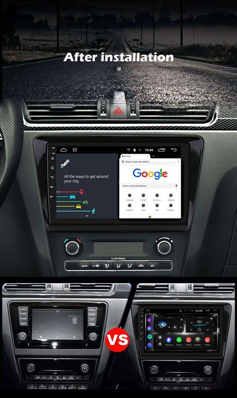 Android Auto Radio CarPlay for Skoda Rapid 2013-2017 BT Stereo Head Unit GPS DAB