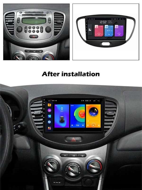 For Hyundai i10 2007-2013 Android Car Stereo DAB GPS FM Radio Sat Nav BT DSP OBD