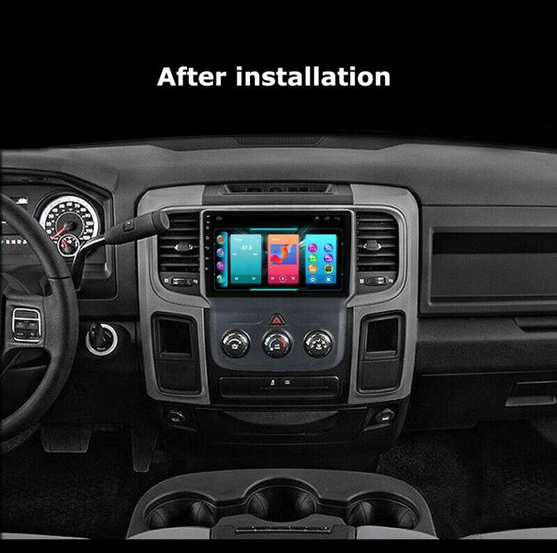 For Dodge RAM 1500 2500 3500 Android Car Radio Head Unit BT CarPlay Stereo +DVR