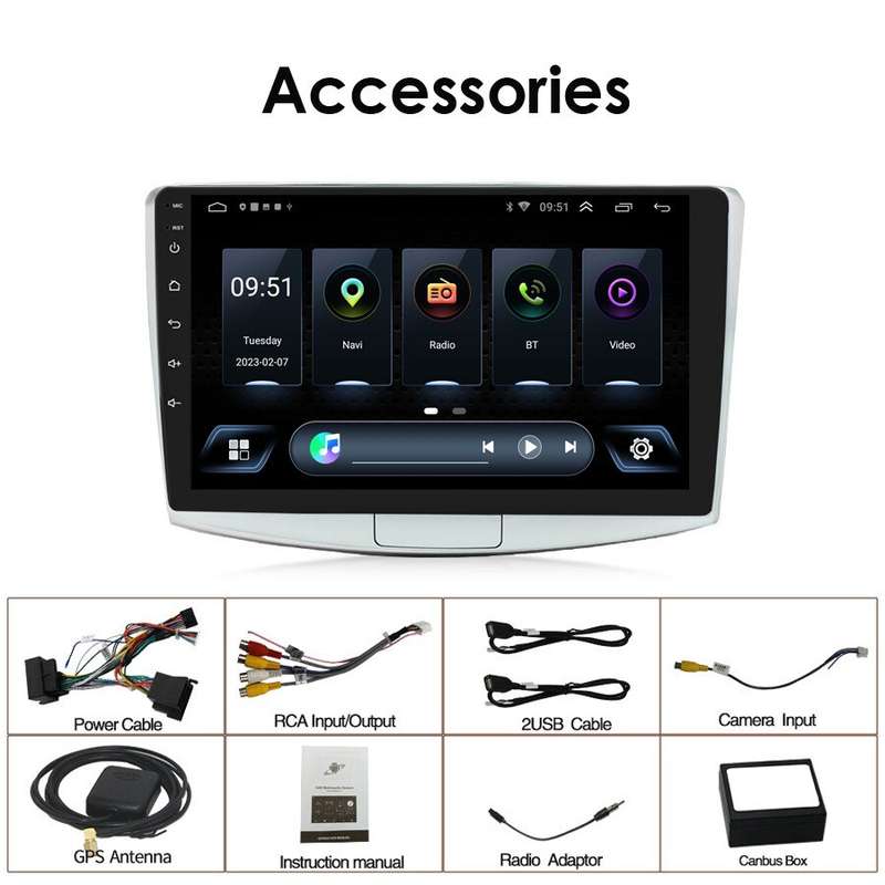 10.1" Android GPS Sat Nav BT Car Radio DAB+ Stereo Radio For VW Passat B7 11-15