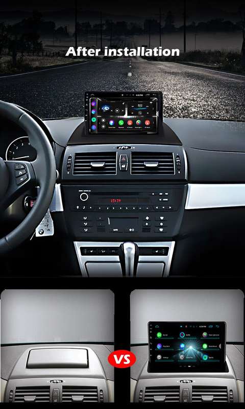 For BMW X3 E83 2003-2010 Car Multimedia CarPlay Android Radio Stereo GPS BT WIFI