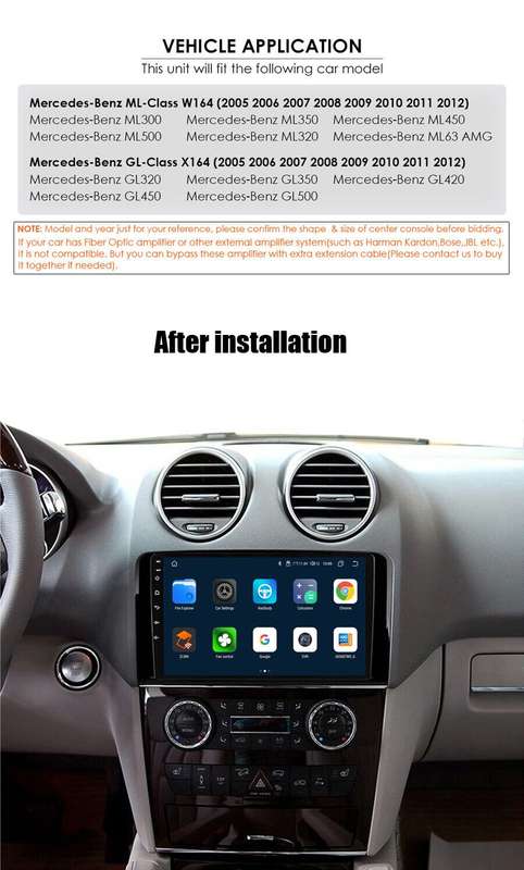 9" Car Stereo for Mercedes GL-Class X164 Android 12 BT5.0 GPS Carplay DAB+Radio