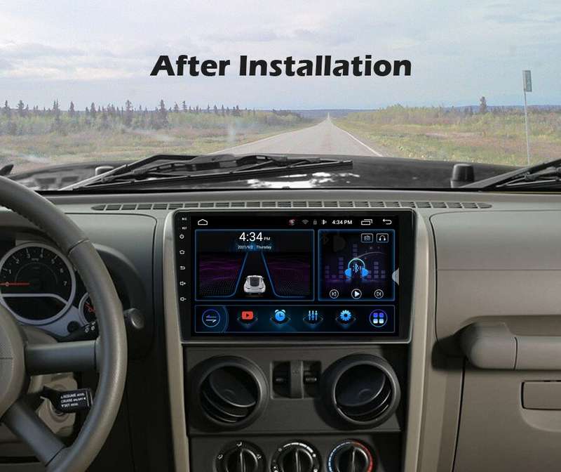 10.1" Android 12 CarPlay GPS Navigation Autoradio DAB+For Jeep Compass 2009-2011