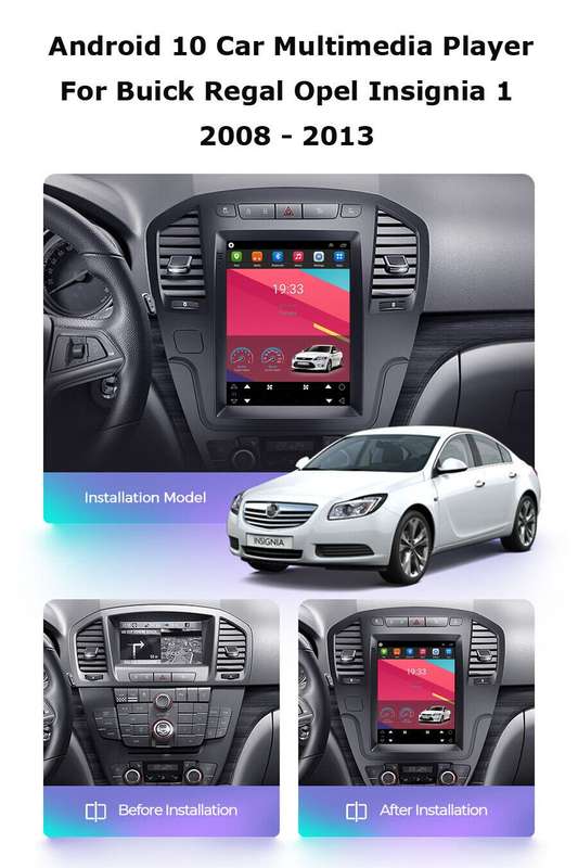 For Vauxhall Insignia 9.7"Android 11 Touch Screen Head Unit BT Radio GPS Sat Nav