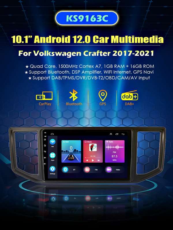 For MAN TGE 2016-2020 DAB+ Autoradio Navigation GPS Bluetooth Android12 Wifi+OBD