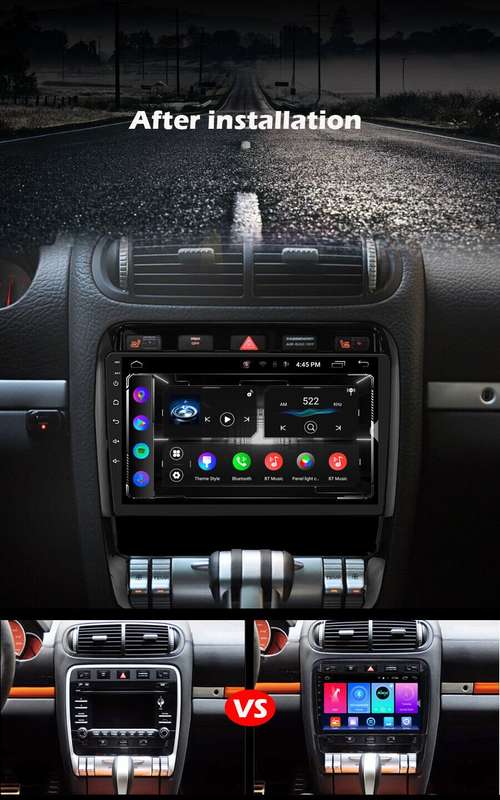 CarPlay Android Auto Radio For Porsche Cayenne 2002-2010 BT Car Stereo GPS Video