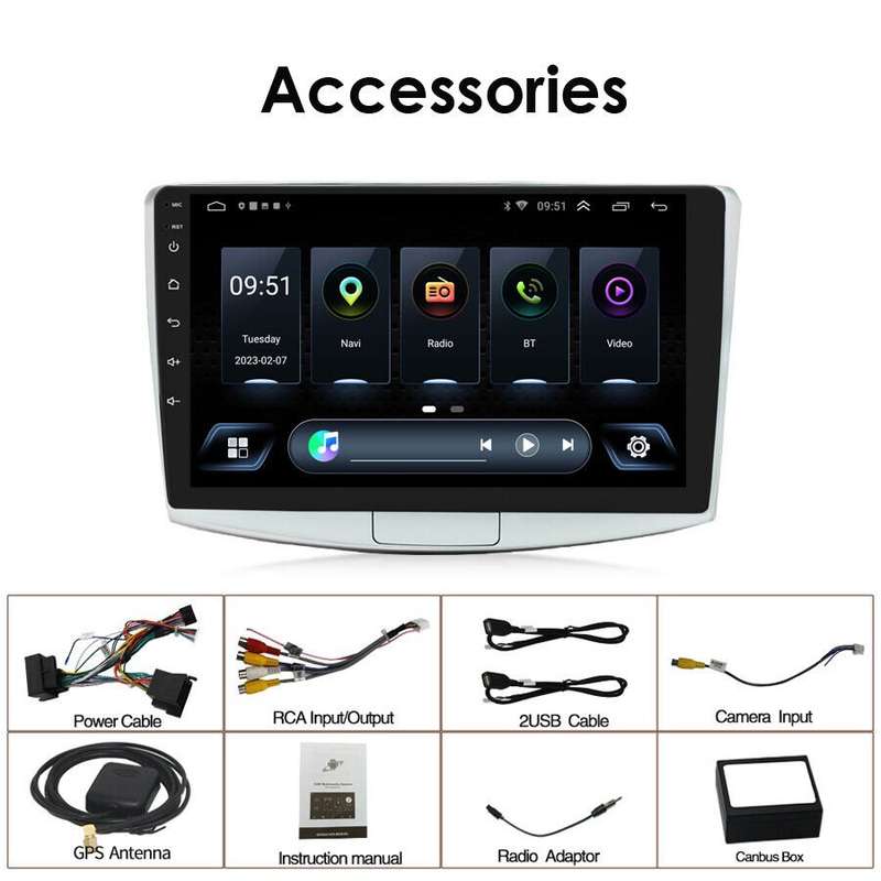10.1" Android Autoradio DSP Wifi GPS Navigationsgerte For VW Passat B7 CC +Kam