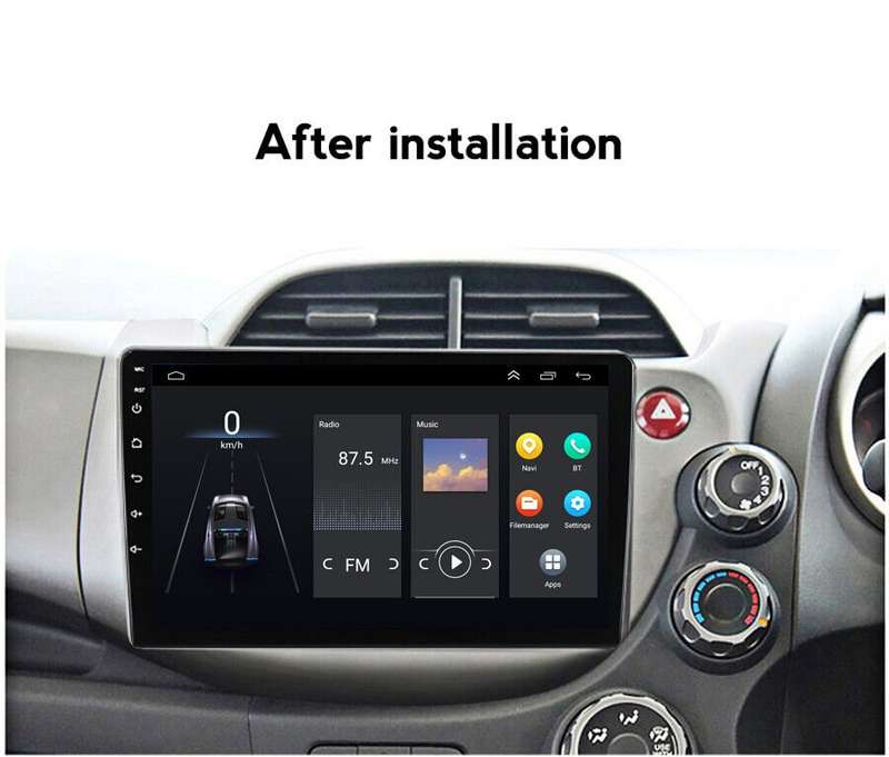 For Honda Jazz 2007-2014 10.1" Car Radio Head Unit Sat Navi Wifi Android 11 GPS