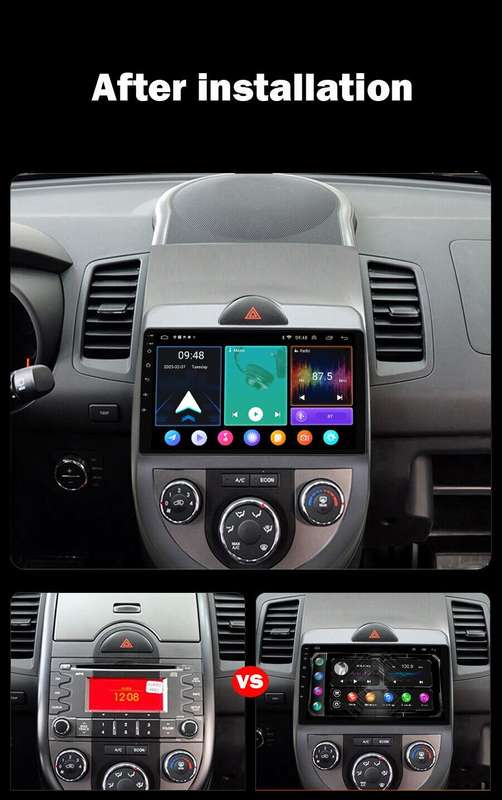 For KIA Soul 2010-2013 CarPlay Android Autoradio Navigation GPS BT DAB+