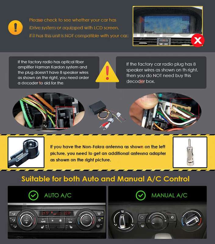 CarPlay Android Car Radio Navigation GPS Wifi Stereo for BMW M3 E90 E91 E92 E93