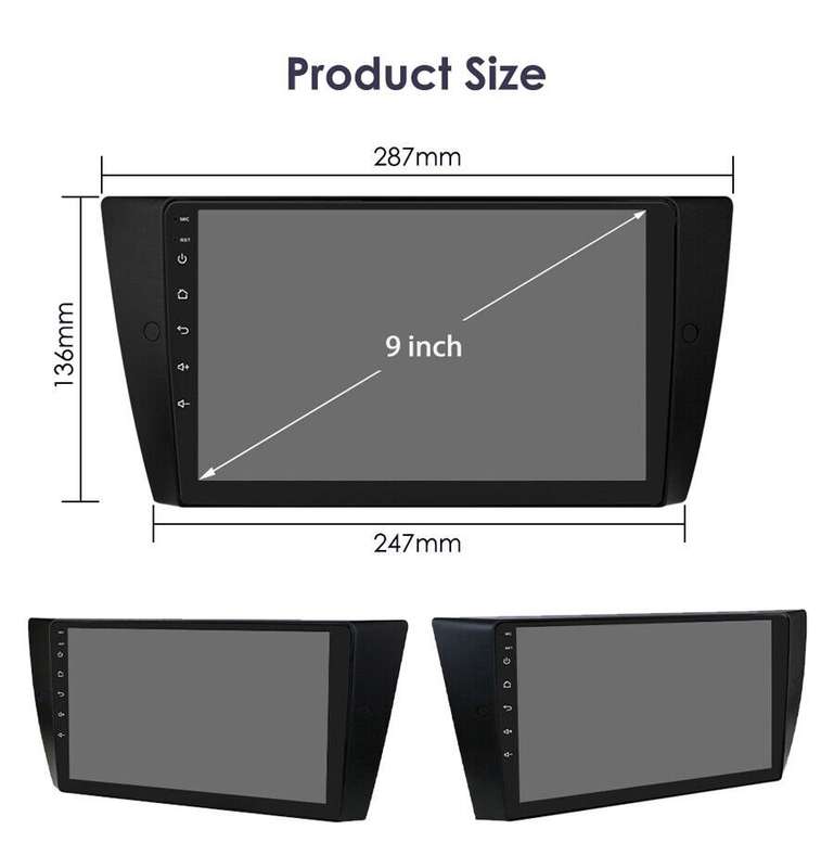 CarPlay Android Car Radio Navigation GPS Wifi Stereo for BMW M3 E90 E91 E92 E93