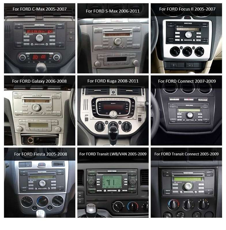 CarPlay For Ford Kuga Galaxy Focus II Android12 Autoradio GPS Navigation DAB+DSP