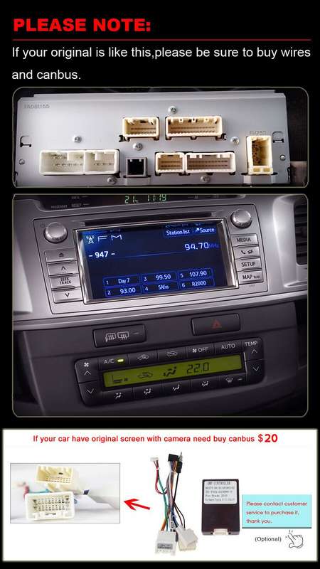 For Toyota Fortuner HILUX 2008-2014 Android Autoradio GPS Navigation BT DAB+Wifi