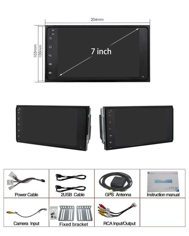 Android12 Car Stereo DAB Radio DSP GPS SatNav For Toyota 4 Runner Previa Corolla