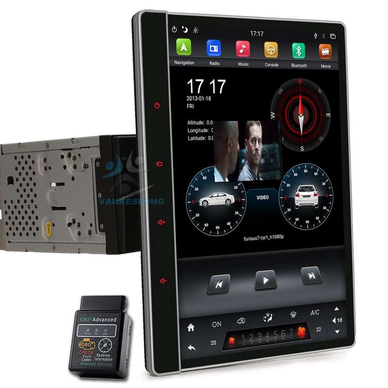 12.2" Doppel Din 4+64GB Android Auto CarPlay Autoradio Navigation GPS BT DAB DSP