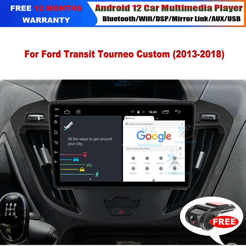 For Ford Transit Custom 2013-2018 Touchscreen Autoradio DAB Android GPS Sat Navi