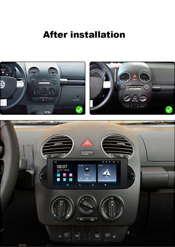 Android Auto CarPlay Autoradio GPS DAB For VW Beetle 2006-2010 Navigation BT OBD