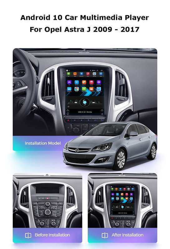 9.7" Android 11 Touch Screen Head Unit BT DAB Radio For Vauxhall Astra 2010-2014