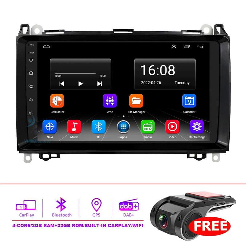 9"Android12 Car Stereo Radio Sat Nav for Mercedes Sprinter Viano Vito VW Crafter