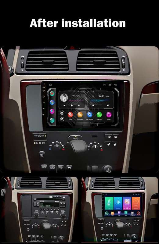 For Volvo XC70 V70 S60 2004-2007 DAB+ Android Auto Radio GPS Navigation CarPlay