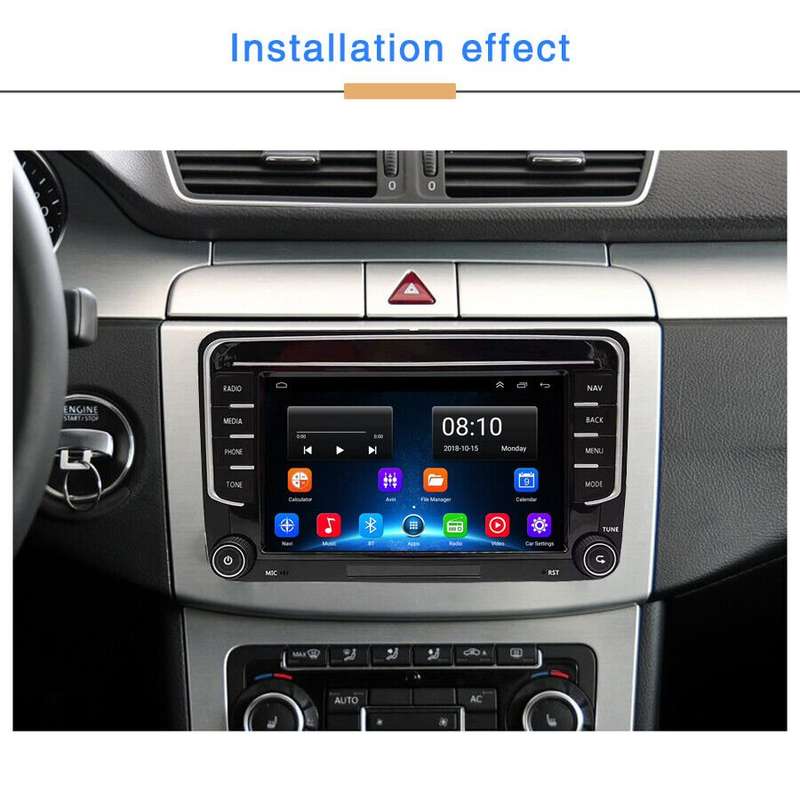 7"Double Din Android 12 Car Stereo Radio GPS SatNav DAB+for VW Golf MK5 MK6 Polo