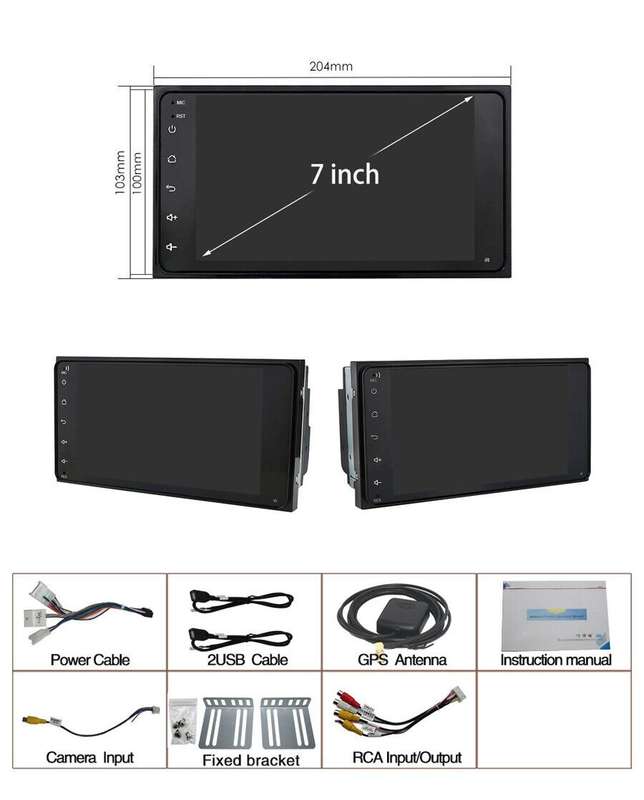 Android 12 Car Stereo DAB Radio DSP GPS SatNav For Toyota Avensis Verso Fortuner