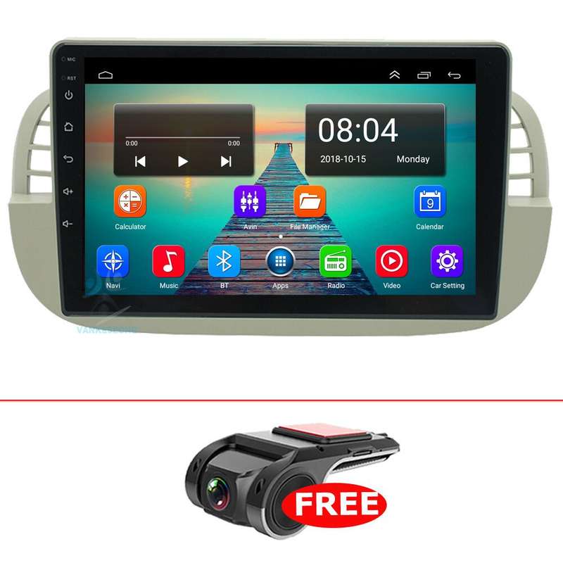 For Fiat 500 2008-2015 Autoradio GPS Navigation Touchscreen BT DAB+ Wifi Android