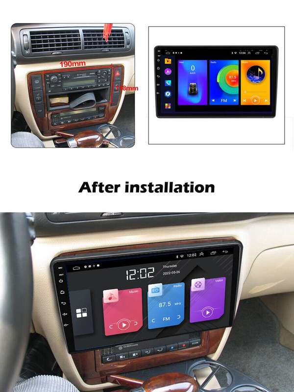 Car Radio For VW Polo MK3 MK4 Golf IV MK4 GPS Sat Nav Android 11 DAB+Stereo 9"BT