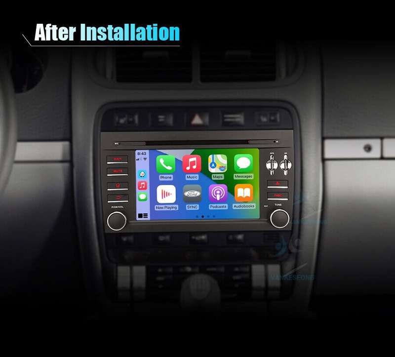 Android 11 Car Stereo DVD CD For Porsche Cayenne DAB+CarPlay HeadUnit GPS SatNav