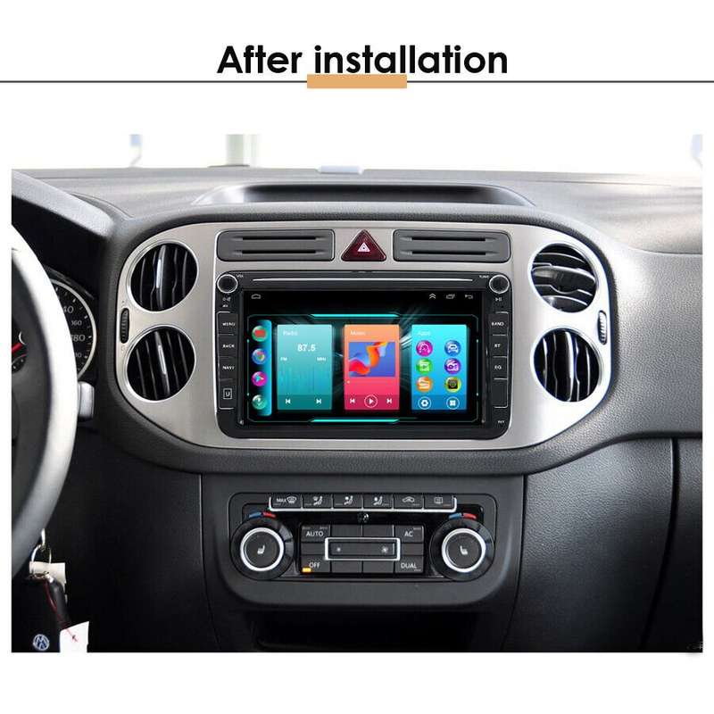 8" Android Car Multimedia Stereo FM Radio for VW Skoda Seat Bluetooth GPS SatNav