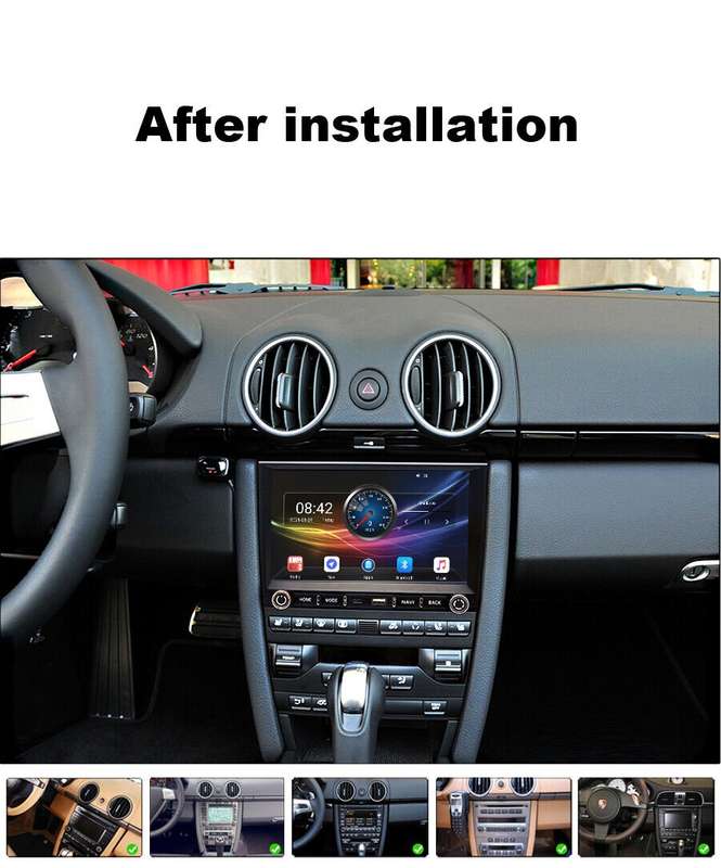 4+64GB CarPlay GPS Navigation Autoradio android13 For Porsche 911 Carrera Cayman