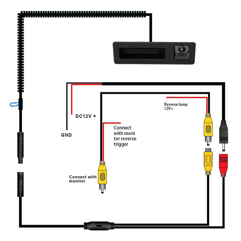 Car Reverse Camera For BMW F20 F21 F22 F23 F30 F31 F32 Rear View Parking Camera