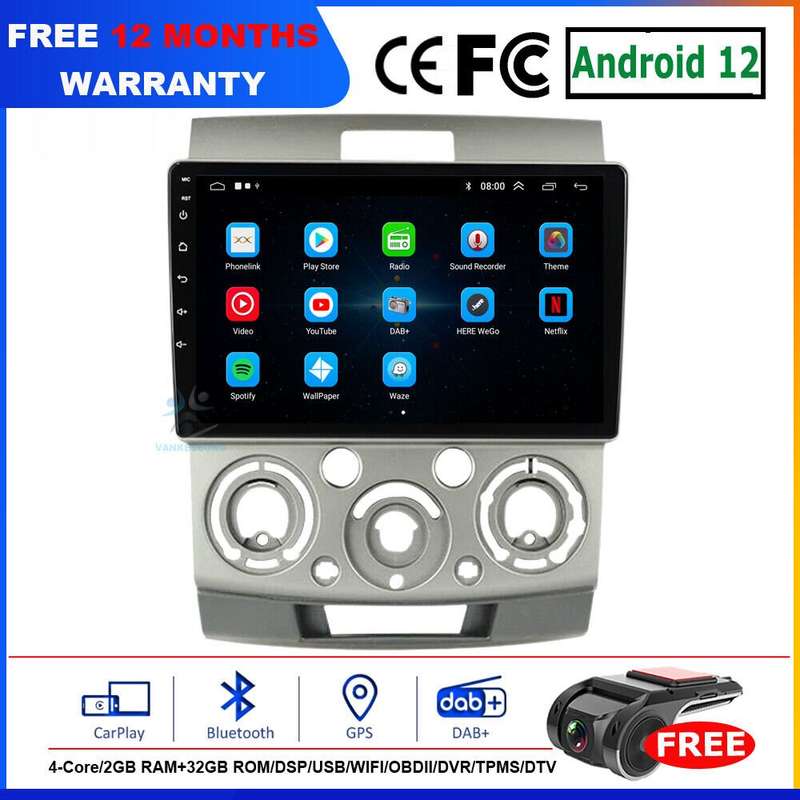 For Ford Ranger 2006-2011 GPS Android Autoradio Bluetooth DAB Wifi Sat Nav 32GB