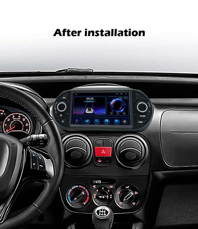 Android CarPlay Touchscreen Autoradio GPS SatNav For Fiat Fiorino Qubo 2008-2017