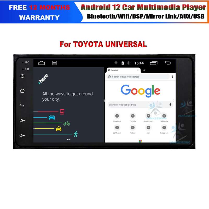 7" GPS Navigation For Toyota Land Cruiser Prado 150 Prius RAV4 Android Autoradio