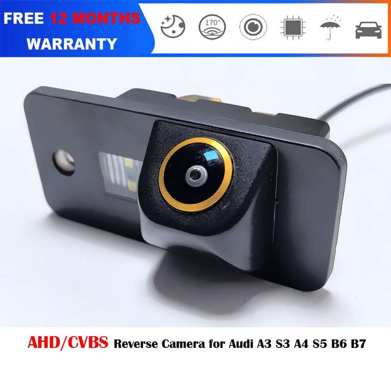HD Reverse Camera For Audi A3 S3 MK2 8P A4 S4 B6 B6 AHD CVBS Number Plate Light