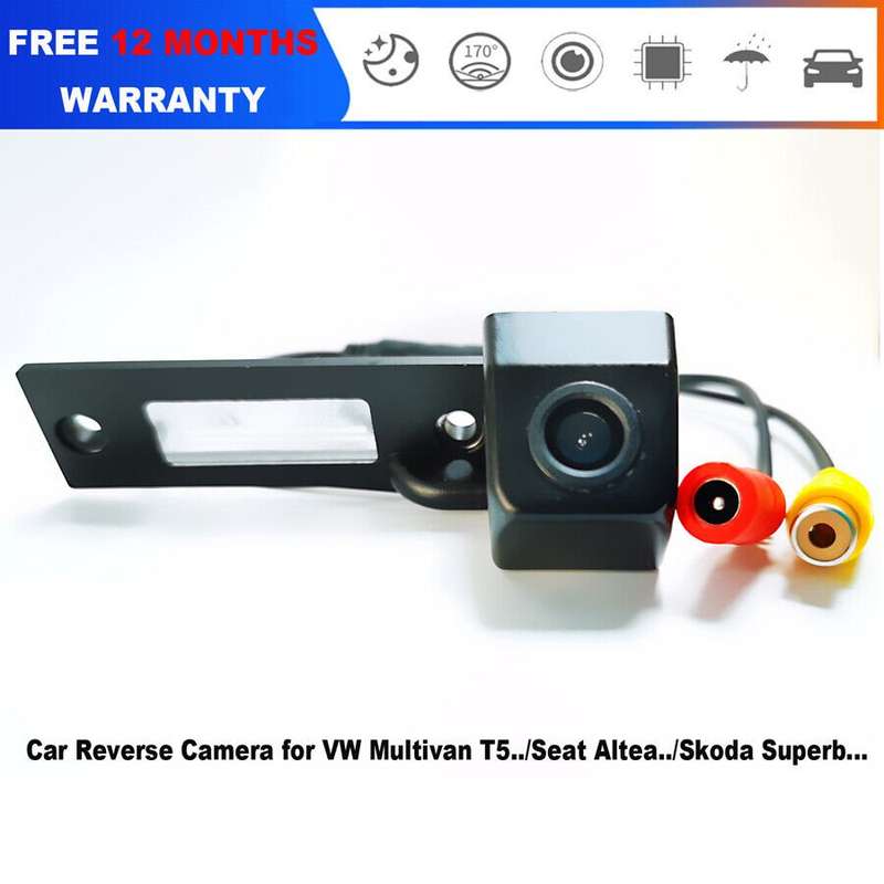 Car Rear View Reverse Camera For VW Touran MK1 Golf MK5 Plus Number Plate Light
