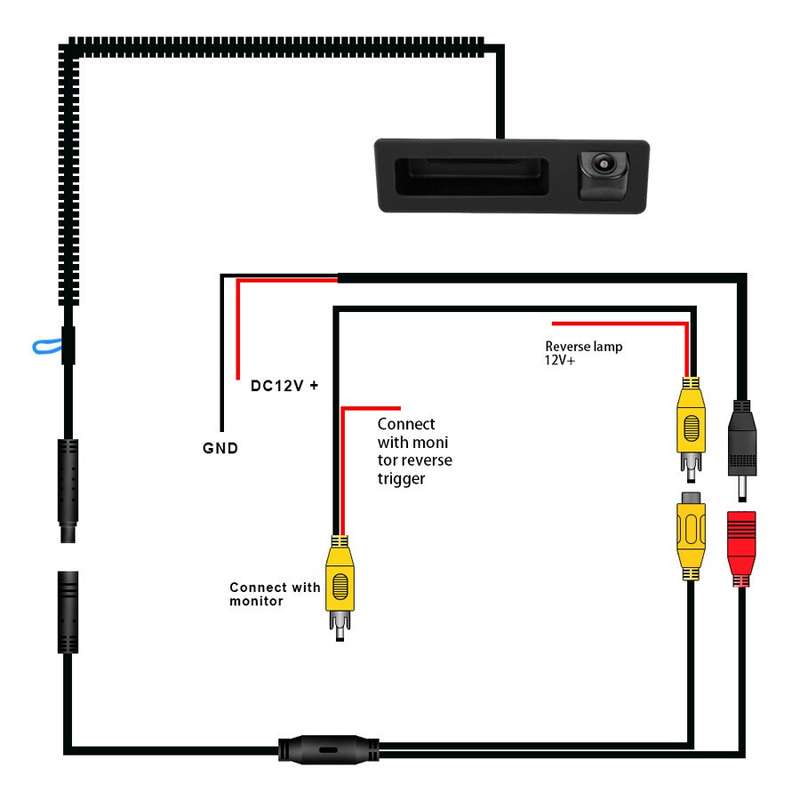 Car Reverse Camera For BMW 3 Series F30 F31 F34 X3 F25 Rear View Parking Camera