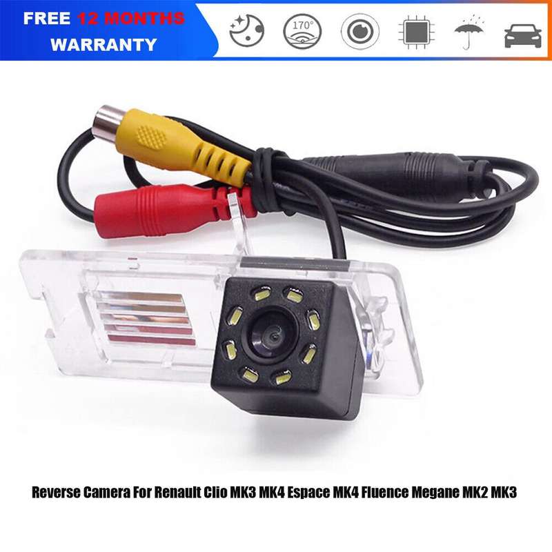 Reversing Camera For Renault Captur Clio MK3 MK4 Espace MK4 Number Plate Light